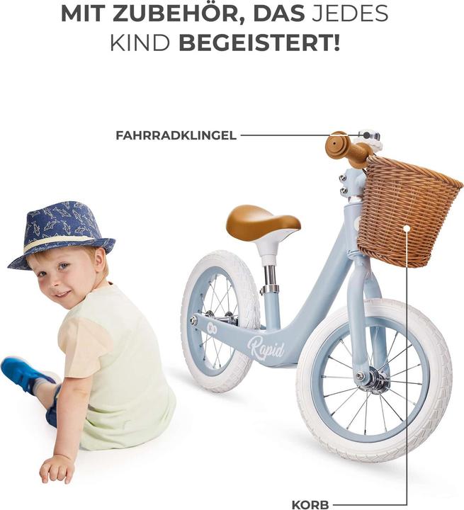Produktbild KinderKraft Laufrad RAPID 2 BLUE BREEZE (11.81")