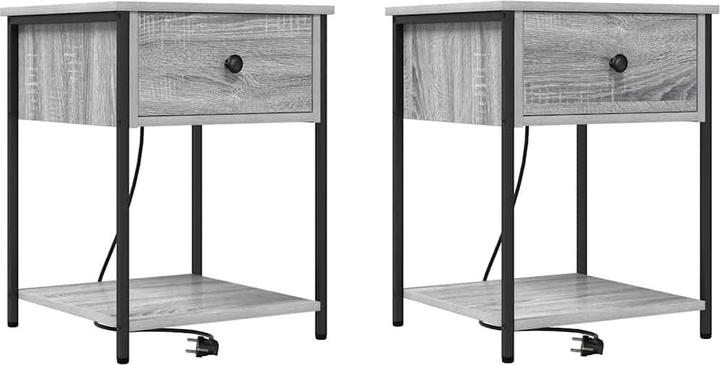 Produktbild vidaXL Moderner Nachttisch (41 x 41 x 56 cm)