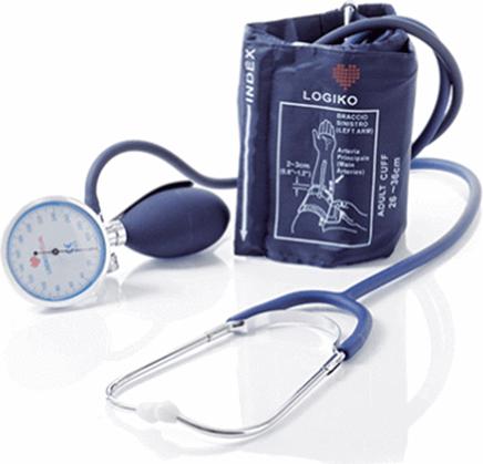 RS-Hilfsmittel Blutdruckmessgerät mit Stethoskop (Blutdruckmessgerät Handgelenk)