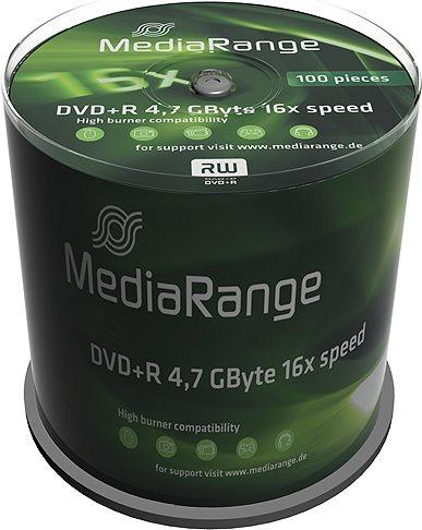 Image du produit MediaRange Support DVD+R 4,7 Go, 16x100 (100x)