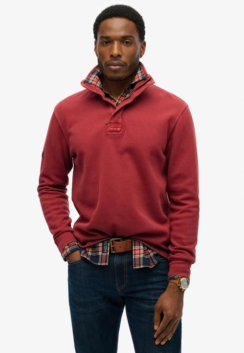 Image du produit Superdry Sweatshirt Demi-Zip Piqué Classique en Coton (L)