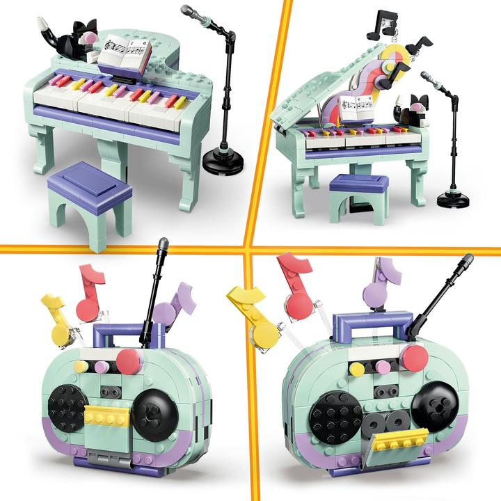 Produktbild LEGO Deko-Klavier mit Katze (31392, LEGO Creator Expert)