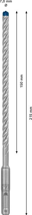 Immagine prodotto Bosch Professional Zubehör Trapano a percussione Expert SDS plus-7X, 7 x 150 x 215 mm (7 mm)