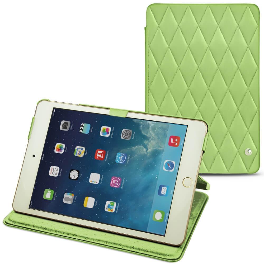Noreve Lederschutzhülle horizontal (iPad Mini 5), Tablet Hülle, Grün