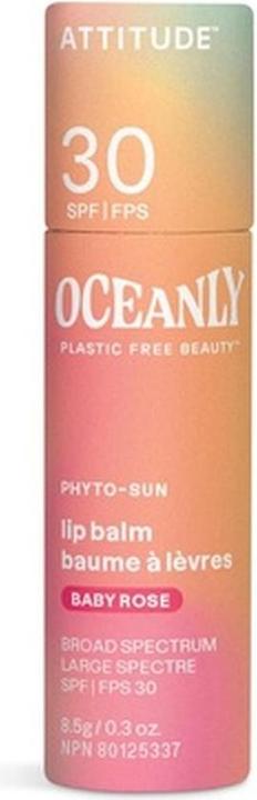 Actual product image Attitude Oceanly Tinted Lip Balm with SPF 30 EWG Verified Plastic-Free (Lip balm)