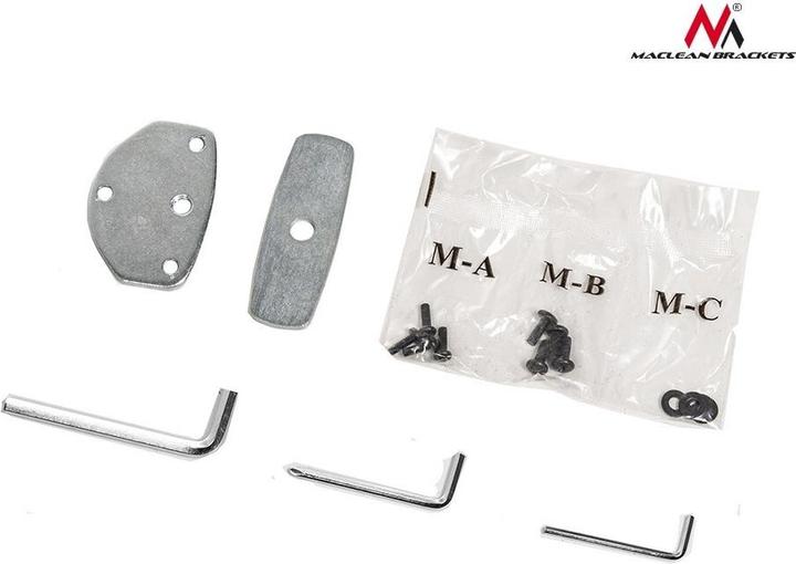 Immagine prodotto Maclean MC-714 - Supporto VESA per monitor/TV, 13-27", argento, 2x 8 kg (Tavolo, 27.01", 8 kg)