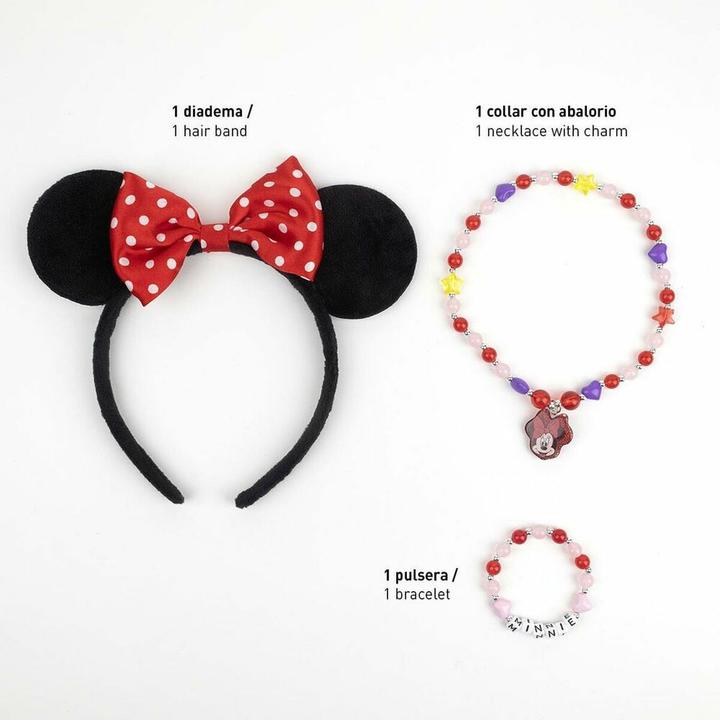 Actual product image Minnie Mouse Accessory set coloured 3 pieces (multicomposition)