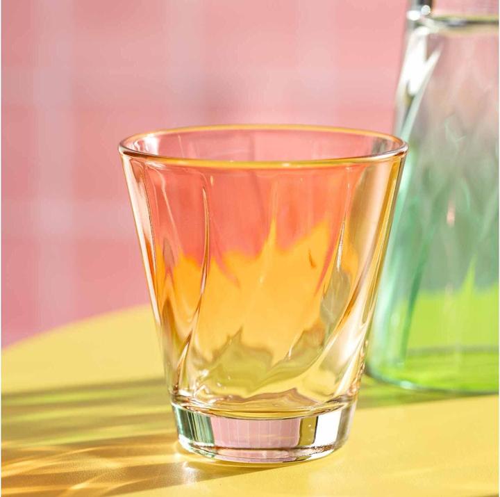 Immagine prodotto Leonardo Bicchiere Twist 215 ml, 4 pezzi, rosso, vetro (0.22 l, 1x)