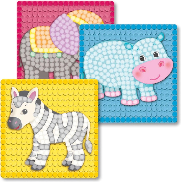 PlayMais Mosaic Kaarten Versieren Dierentuin