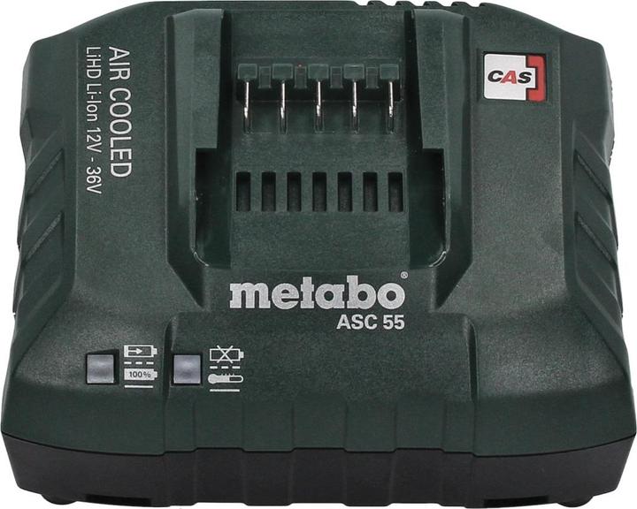 Image du produit Metabo Basic Set 4x bloc batterie Li-Power 18 V 2,0 Ah CAS Li-Ion ( 4x 625596000 ) + chargeur ASC 55 (18 V)