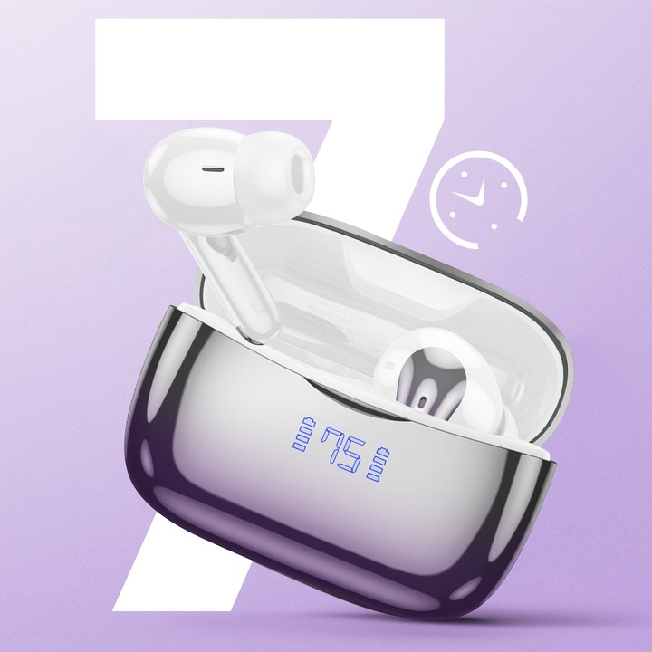 Actual product image Hoco Bluetooth headphones chrome effect (ANC, 7 h, Wireless)