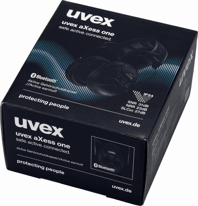 Productafbeelding Uvex Oorbeschermers aXess one zwart SNR 31 dB Maat L, M, S (1x)