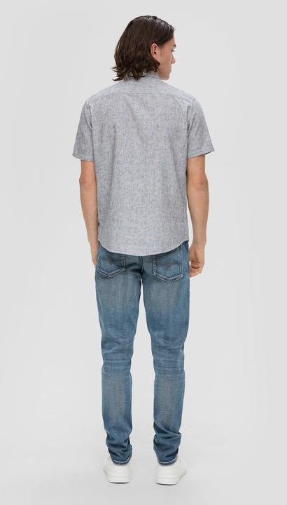 Produktbild s.Oliver Hemd Slim: Hemd aus Leinenmix (S)