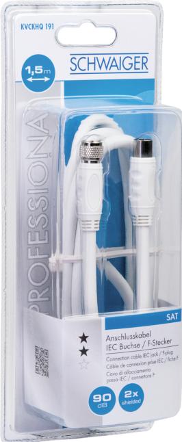 Image du produit Schwaiger Câble adaptateur SAT/Antenne (90 dB, Câble satellite)