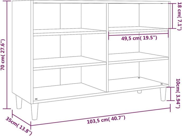 Image du produit vidaXL Sideboard (103.50 x 103.50 x 70 cm)
