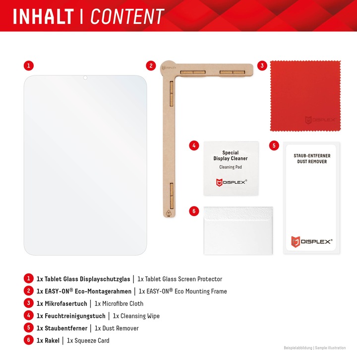 Productafbeelding Displex Tablet Glass, Tablet Schutzglas (1 Stuk, iPad mini 2021 (6e gen), iPad mini 2024 (7e generatie))