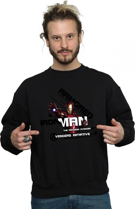 Actual product image Mens Iron Man Armored Avenger Sweatshirt (L)
