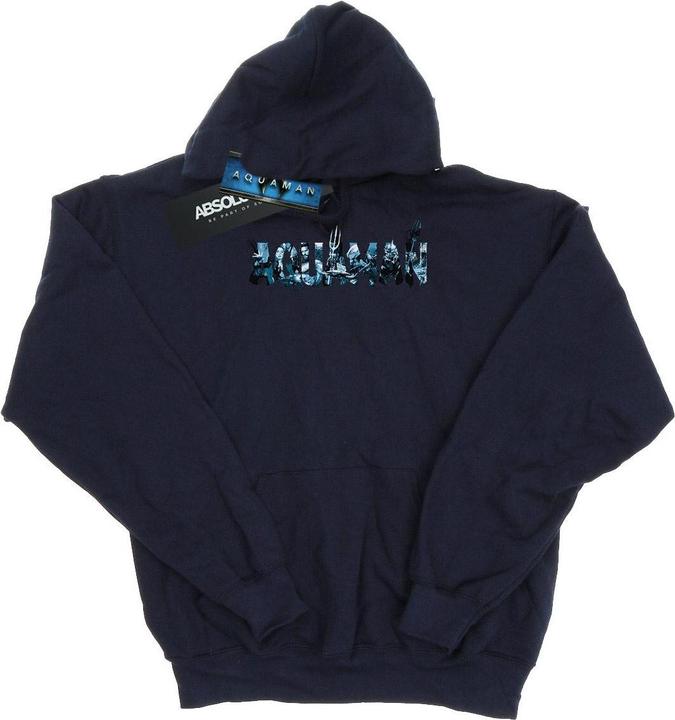Actual product image Womens/Ladies Aquaman Text Logo Hoodie (XL)