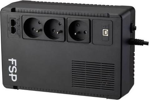 Image du produit Fortron FSP ECO 800-FR Line-interactive UPS,800VA,480W,FR ouutlet*3,12V/5AH*1,230V, Comm USB,RJ45 (800 VA, 480 W, Line-interactive Onduleur)