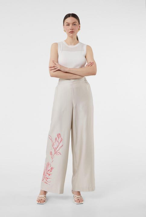 Actual product image Comma Hose Wide-Leg-Hose aus Leinenmix mit Printdetail (36)