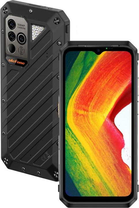 Actual product image Ulefone Smartphone Power Armor 18 Ultra 5G 12GB/512GB (schwarz) ohne Ladegerät (512 GB, Black, 6.57", Dual SIM, 5G)