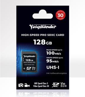 Energie-Label Voigtländer High-Speed Prof. SDXC 128GB UHS-I Cl10 (128 GB, SDXC, UHS-I)