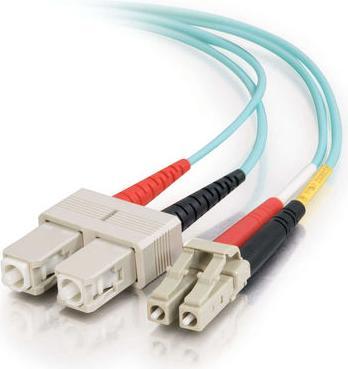 Produktbild C2G SC-SC 10Gb 50/125 OM3 Duplex Multimode PVC Fiber Optic Cable (LSZH) (CAT8.1, 3 m)