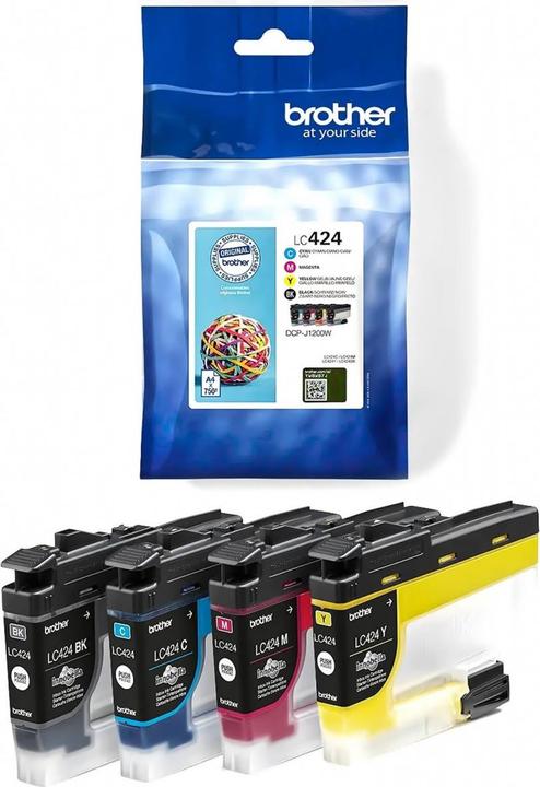 Image du produit Brother LC-424VAL Jeu de cartouches d'encre (M, CF, C, Y)