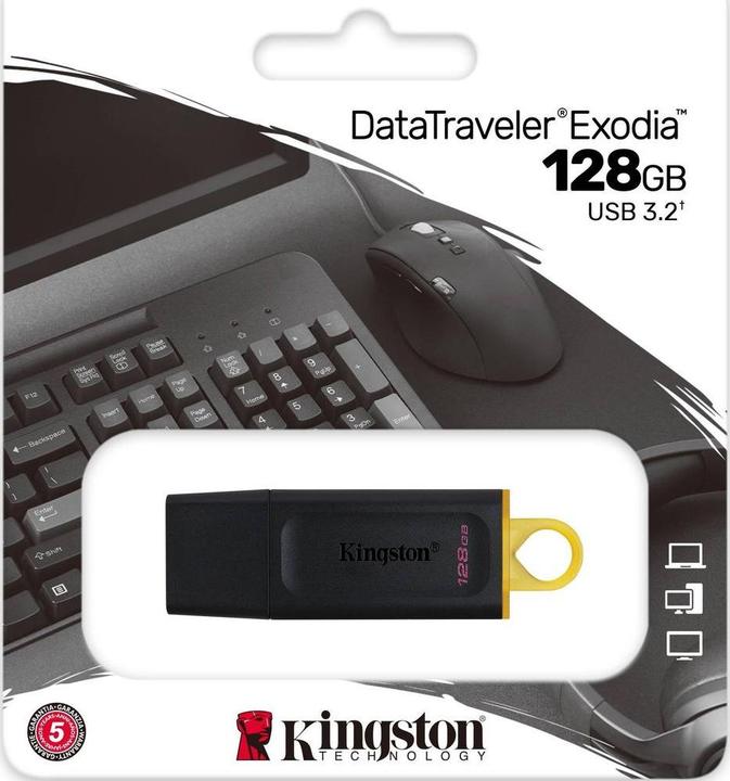 Image du produit Kingston DataTraveler Exodia (128 Go, USB-A)