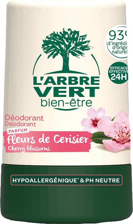 L'arbre vert Öko Deodorant Roll Kirschblüten & Hamamelis französisch (Roll-on, 50 ml)