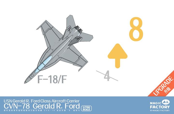 Immagine prodotto Magic Factory Portaerei di classe Gerald R. Ford della Marina degli Stati Uniti, USS Gerald R. Ford CVN-78