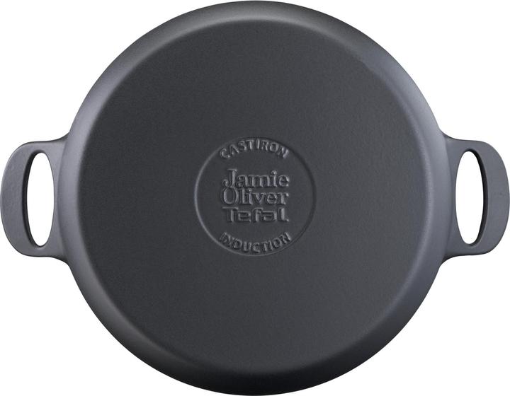 Productafbeelding Tefal Jamie Oliver gietijzeren braadpan - 24 cm (Steelpan, Gietijzer, 24 x 17.30 cm)