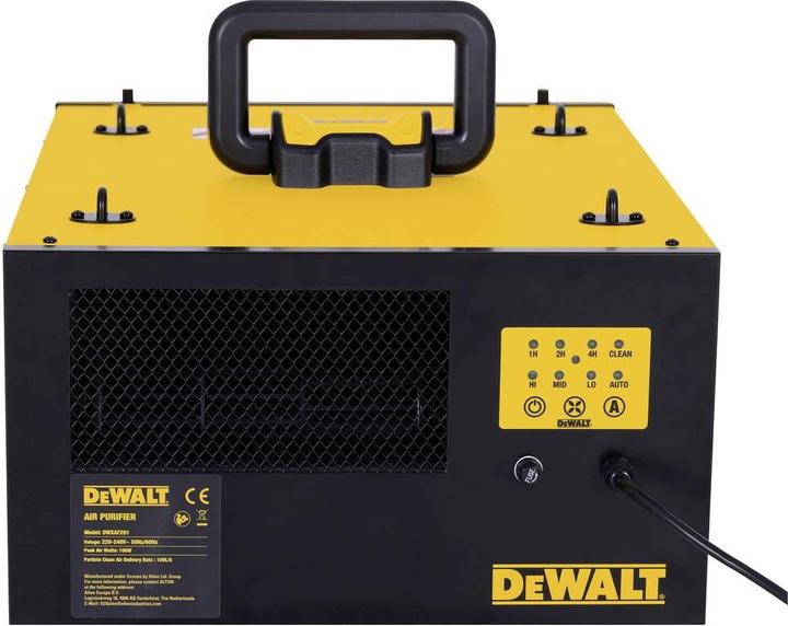 Actual product image DeWalt DWXAF201 Luftreiniger 28 m² Gelb-Schwarz (28 m²)