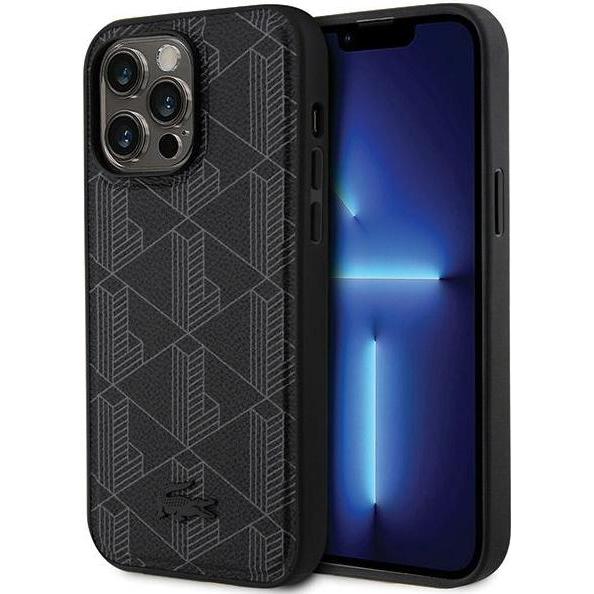 Lacoste LCHMP15XPBSK iPhone 15 Pro Max 6.7" czarny/black hardcase Blend Monogram MagSafe (Apple iPhone 15 Pro Max), Smar...