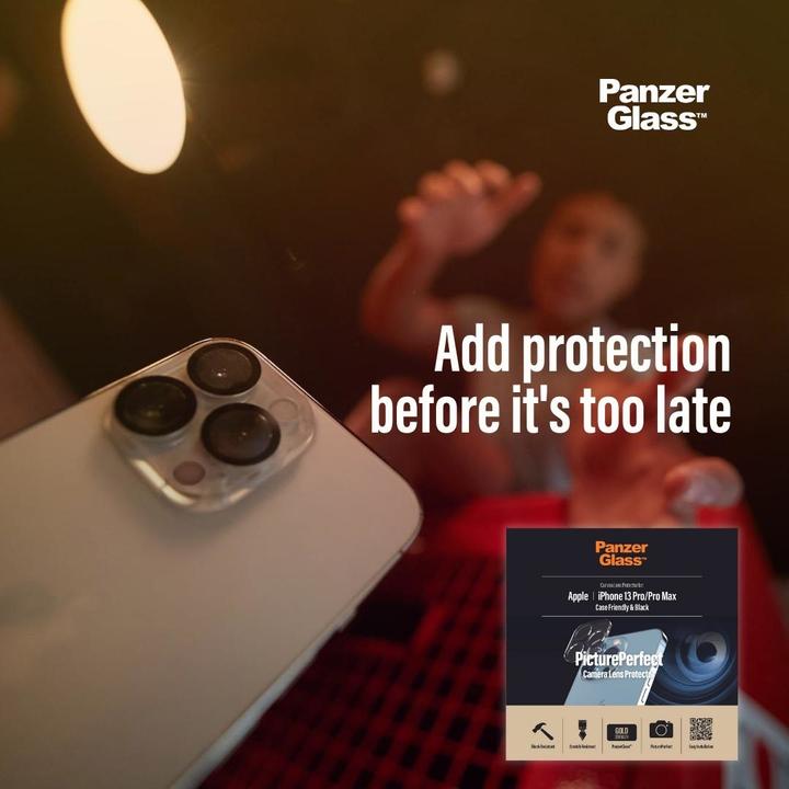 Actual product image PanzerGlass Camera Protector (1 Piece, Apple iPhone 13 Pro Max, Apple iPhone 13 Pro)