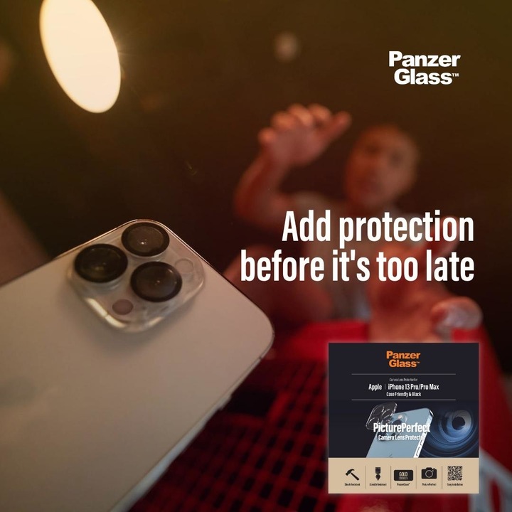 Productafbeelding PanzerGlass Camera beschermer (1 Stuk, Apple iPhone 13 Pro Max, Apple iPhone 13 Pro)