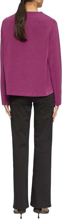 Produktbild s.Oliver Sweatshirt Fliessendes Langarmshirt mit Wasserfall-Kragen (40)