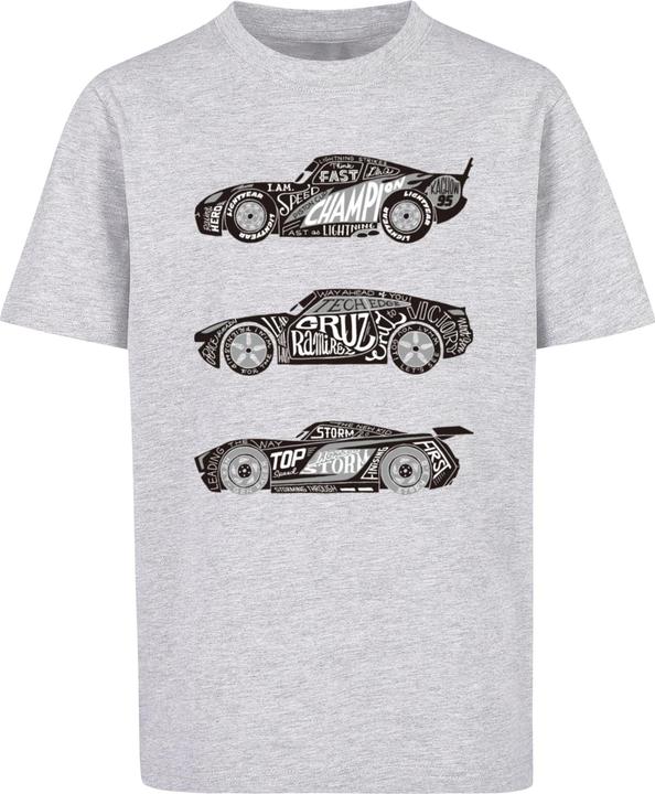 Absolute Cult Kids Cars - Text Racers T-Shirt - 133471 (146, 152)