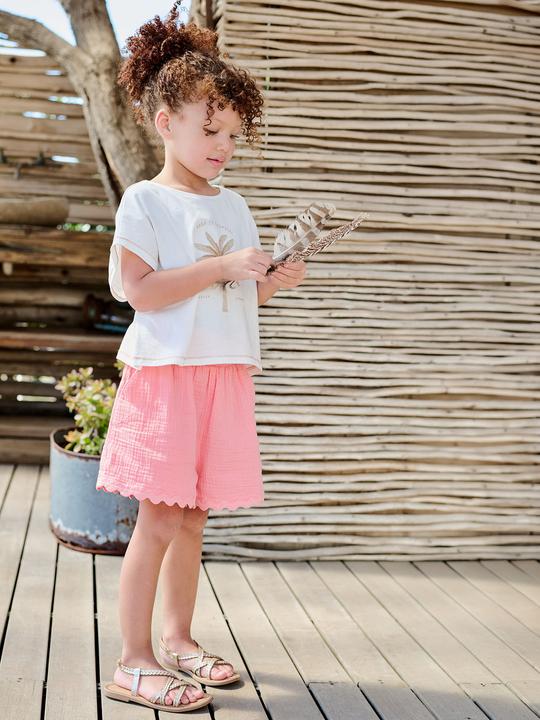 Image du produit Vertbaudet Shorts mit Waffelstruktur Mädchen (116)