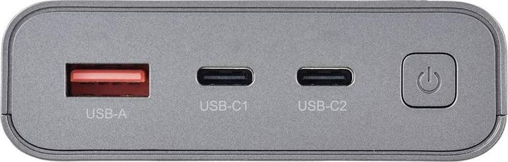 Produktbild Voltcraft PB PD65WLCD-20000 Powerbank 20000 mAh Fast Charge, Power Delivery 2.0 LiPo Grau (metallic (20000 mAh, 74 Wh)