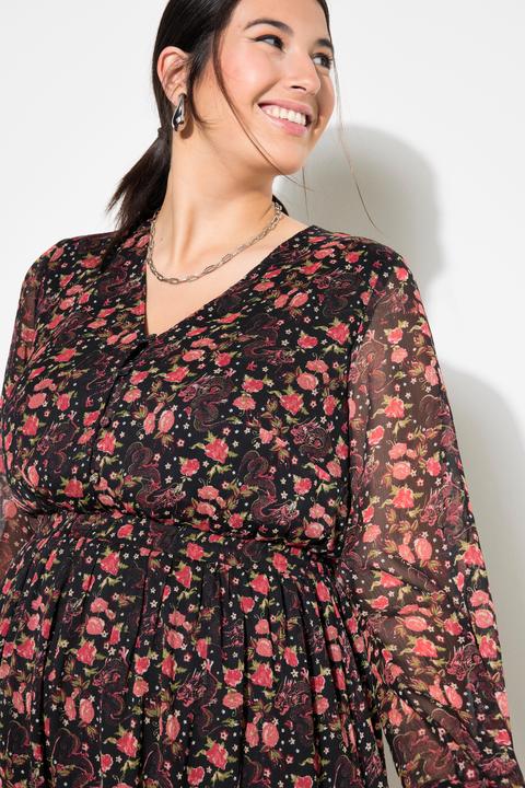 Produktbild Studio Untold Maxikleid, A-Line, doppellagig, Chiffon, Asia Print (46, 48)