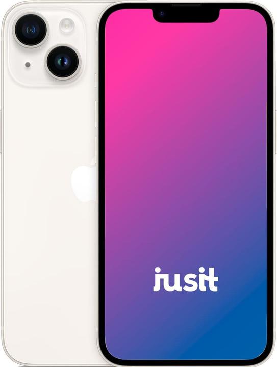 Actual product image jusit iPhone 14 (256 GB, White, 6.10", 12 Mpx, A / Like new)