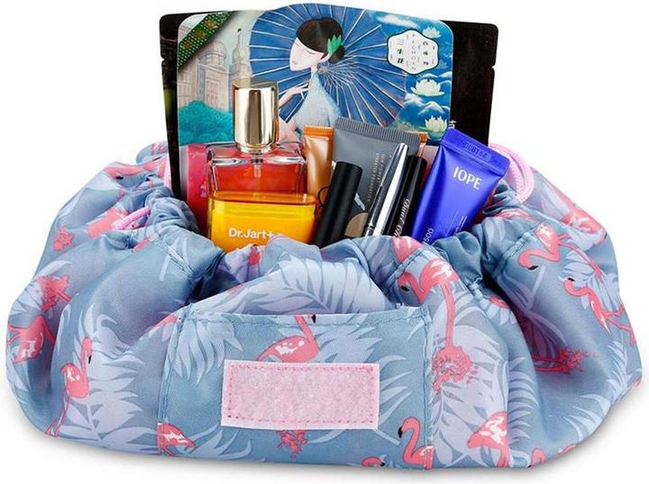 Produktbild Intirilife Kosmetiktasche in GRAU ROSA FLAMINGO