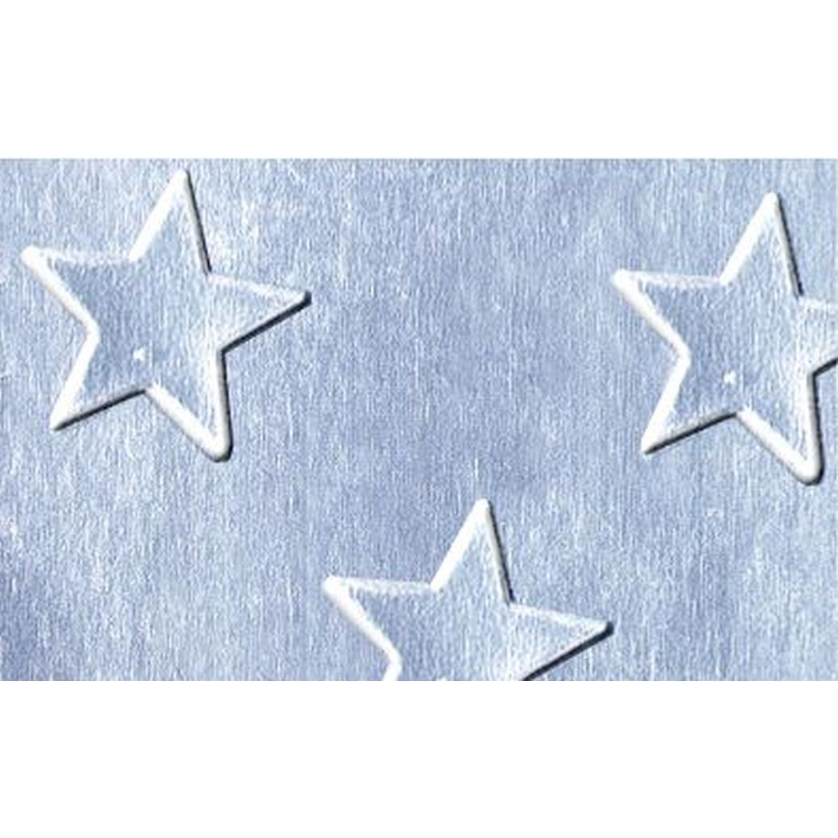 Ursus, Bastelpapier, Alu-Sternchenkarton 300g/qm 35x50cm VE=10 Blatt silber (300 g/m², 1 x)