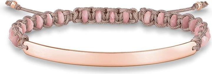 Thomas Sabo Armband Pink (21 cm, Kunststoff, Silber)