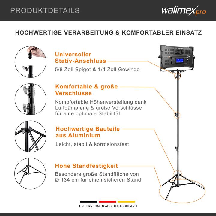Produktbild Walimex pro pro AIR Deluxe 290 Lampenstativ (290 cm, 20 kg)