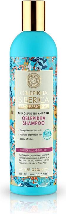 Produktbild Natura Siberica Siberica Professional - Oblepikha Shampoo Buckthorn Shampoo For Normal And Oily Hair 400Ml (400 ml, Flüssiges Shampoo)