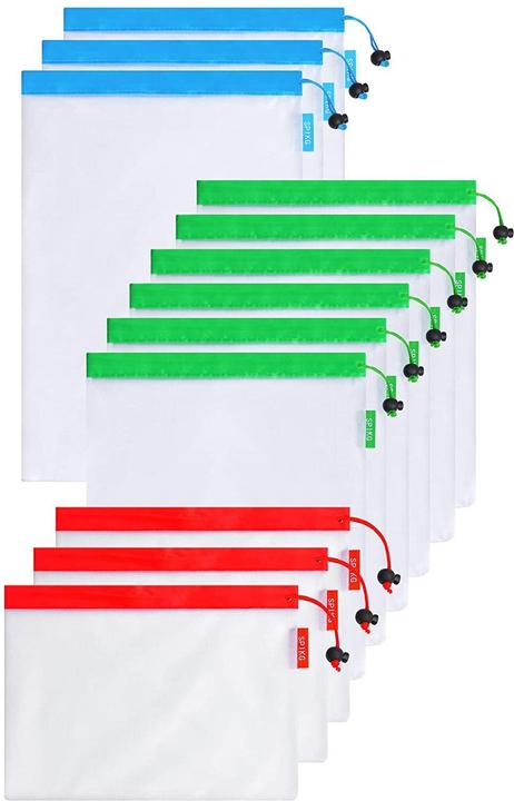 Actual product image JTI 12x reusable fruit and vegetable bags