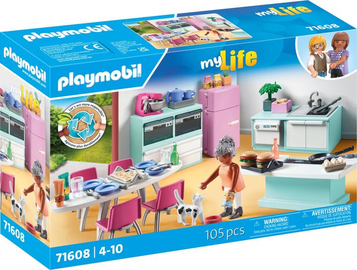 Playmobil Küche mit Essplatz (71608, Playmobil My Life)