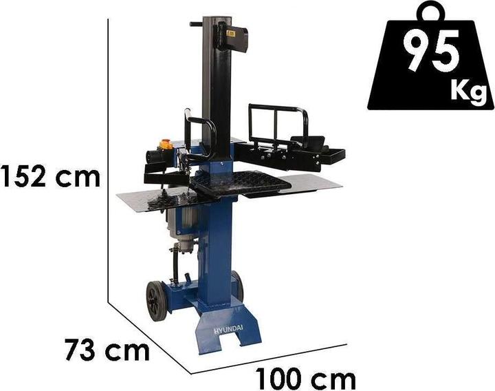 Image du produit Hyundai Power Products Hyundai HYV8T550E Elektrischer Holzspalter Vertikal 230 V